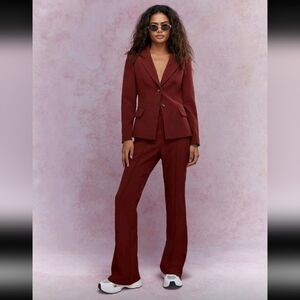 Burgundy Women's Suit Set